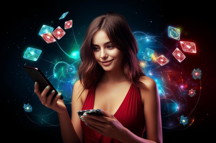 Dealer langsung dalam studio multi-kamera Speed Blackjack mawar slot
